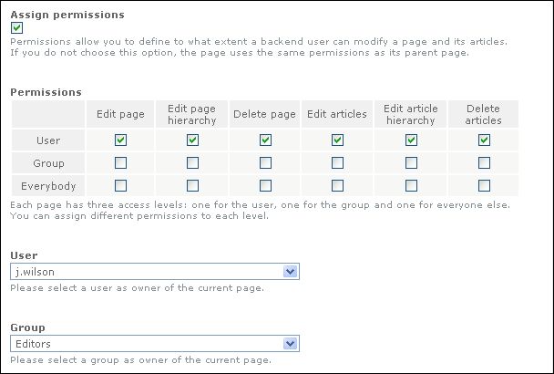 Permissions